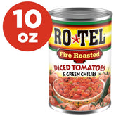 Rotel Fire Roasted Diced Tomatoes & Green Chilies - 10oz