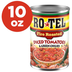 Rotel Fire Roasted Diced Tomatoes & Green Chilies - 10oz